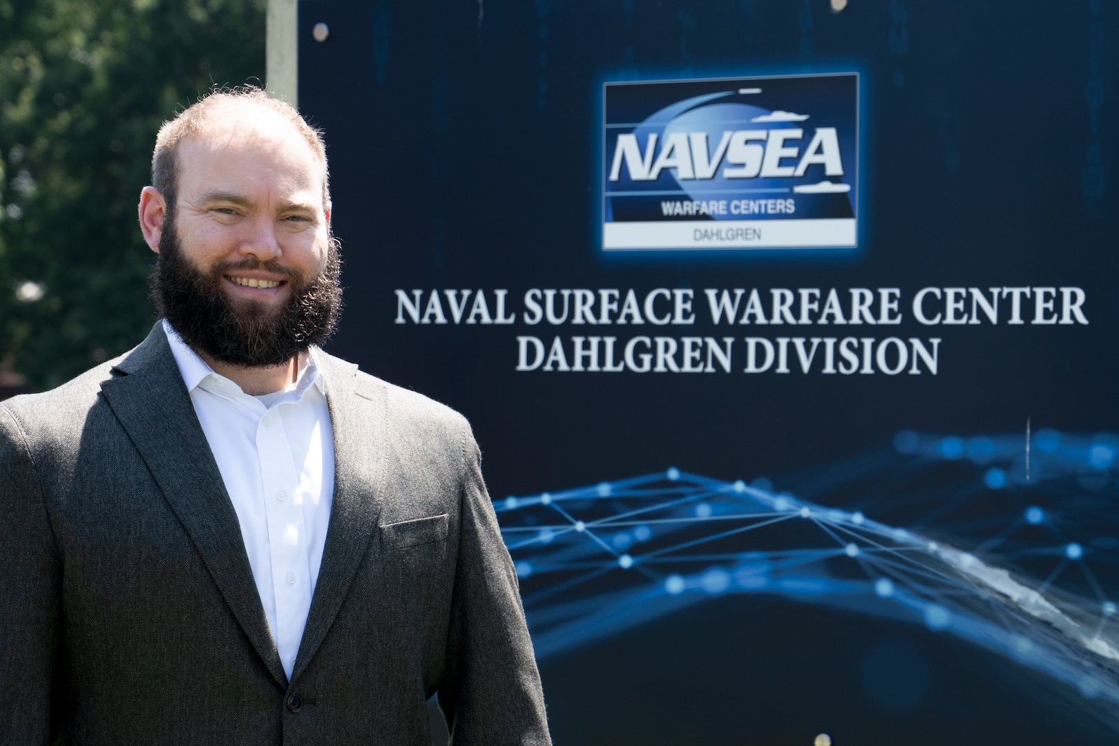 Dr. Andrew Fairbanks, lead engineer in the High Power Microwave Prototype Weapon Systems & Applications Branch of the Integrated Engagement Systems Department at Naval Surface Warfare Center Dahlgren Division was honored with the 2026 Assistant Secretary of the Navy for Research, Development and Acquisition Dr. Delores M. Etter Top Scientists and Engineers of the Year Award for Emergent Engineers for the establishment of the High Power Microwave Effects Laboratory at the division. (Jennifer Erickson/NSWCDD Photo)