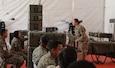 A Malaysian Army Soldier with Bravo Company, 1st Medical Battalion asks a question to U.S Army Staff Sgt. Anita Neuhas of the 709th Medical Company, Illinois National Guard, during a mobile blood bank training workshop as part of Exercise Keris Strike 26 conducted near Kota Belud, Malaysia, July 17, 2026.