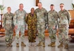 U.S. Army Brig. Gen. Brion J. Aderman, commander of the Wisconsin Army National Guard, second from left, poses with members of the Wisconsin Army National Guard command team and Papua New Guinea Defence Force Chaplain Norman Taylor at chaplain’s church at Igam Barracks during Exercise Tamiok Strike 26 in Lae, Papua New Guinea, July 15, 2026