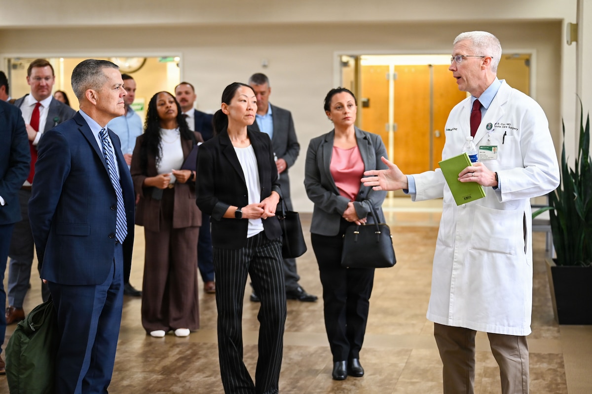 Touring the hospital provided the AFMEDCOM team with a deeper understanding of the high-volume training afforded to AFSOC medical professionals to ensure they maintain a high level of readiness required by special operations.