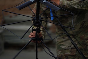 Members of the 146th Communications Flight, California Air National Guard, provide communications support during a Navy training exercise at Naval Air Station North Island, California, ensuring reliable connectivity and network operations for participating forces on April 11, 2026. The exercise provided the Airmen an opportunity to apply their technical expertise in a joint training environment while supporting mission readiness and interoperability among military partners. (U.S. Air National Guard photos by Tech. Sgt. Michelle Ulber)