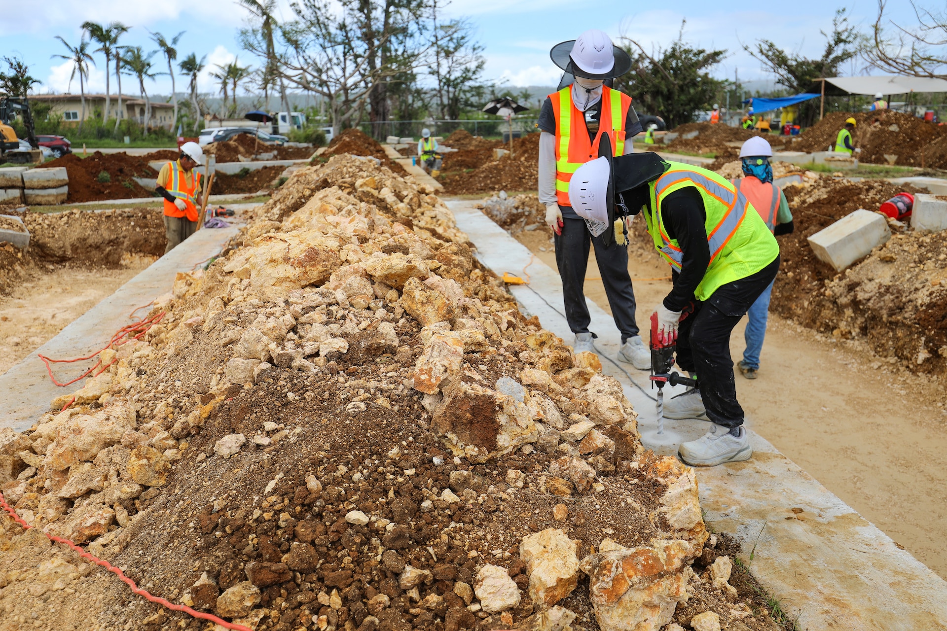 Photos of Northern Marianas College project site.