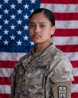 Sgt. Angel Rampersad, 28, of Ozone Park, New York, is believed to have been killed in action on July 17, 2026, during an enemy attack at Muwaffaq Salti Air Base, Jordan. The incident is under investigation. Rampersad was previously identified as missing. She was assigned to 1st Battalion, 57th Air Defense Artillery Regiment, 52d Air Defense Artillery Brigade, 10th Army Air and Missile Defense Command, Ansbach, Germany. She served as a 25U Signal Operations Support Specialist. (Courtesy)