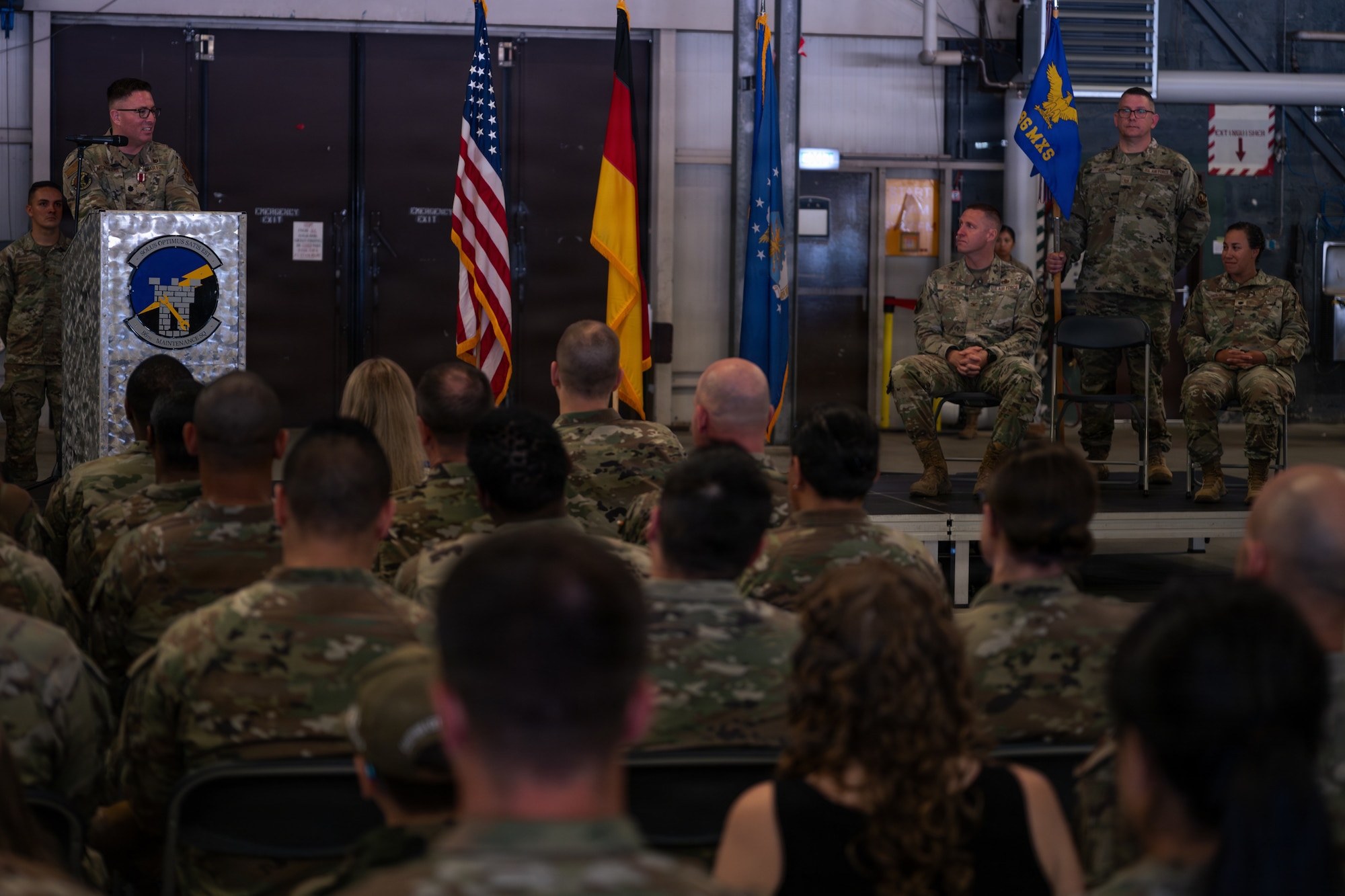 Airman Hear commander talk