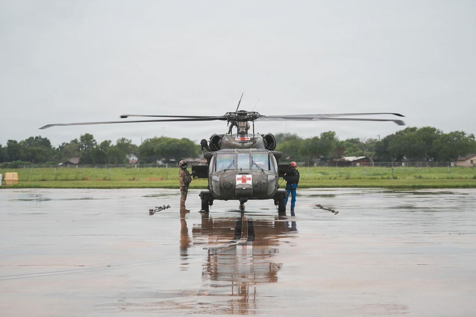 Texas National Guard Black Hawks Support Severe Weather Response