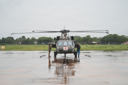 Texas National Guard Black Hawks Support Severe Weather Response