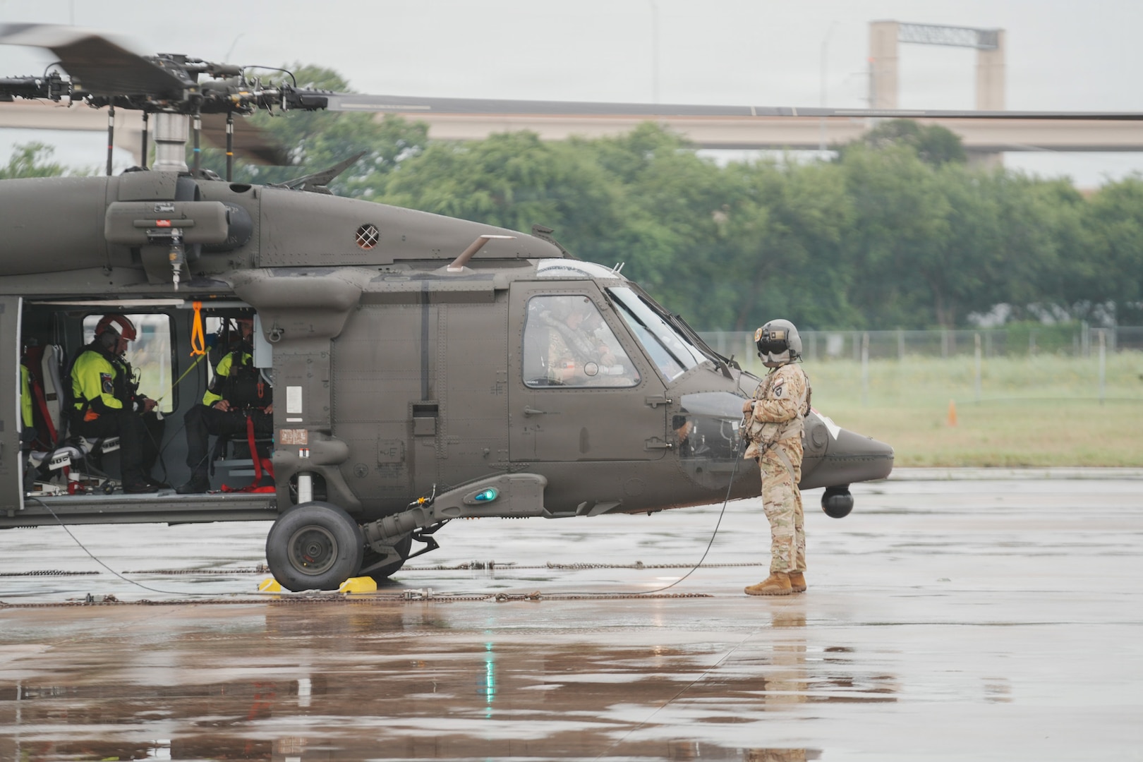 Texas National Guard Black Hawks Support Severe Weather Response