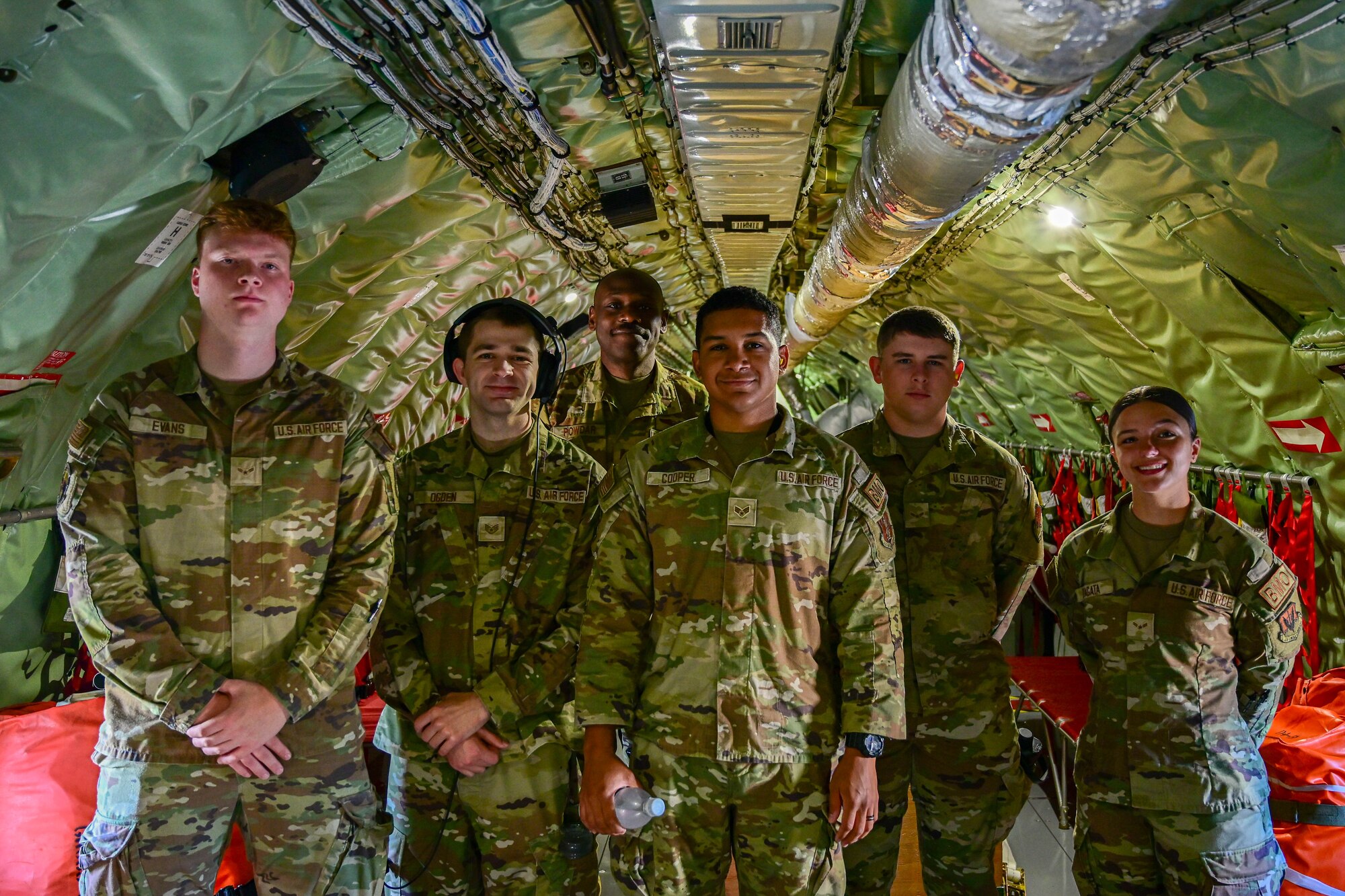 Members of the 224th Air Defense Group received an incentive flight on a KC-135 Stratotanker as a reward for their exemplary performance. The aircraft, operated by the 914th Air Refueling Wing out of Niagara Falls Air Reserve Station, flew over Utica, New York's annual Boilermaker Road race on July 12 (U.S. Air Force photo by Senior Airman Anthony Reyes)