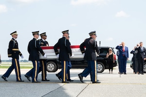 Army 1st Lt. Tyler J. Feehan honored in dignified transfer July 22