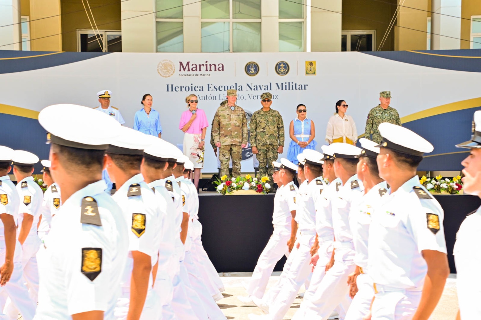 Gen. Gregory Guillot, commander, North American Aerospace Defense Command (NORAD) and U.S. Northern Command (USNORTHCOM), meets with Mexican military leaders Adm. Raymundo Pedro Morales Ángeles, Secretary of the Navy of Mexico (MARINA), and Gen. Ricardo Trevilla Trejo, Secretary of National Defense of Mexico (DEFENSA), for a series of strategic engagements in Veracruz, Mexico, July 21, 2026.