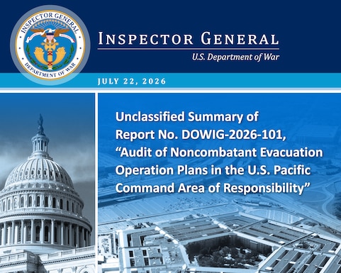 Unclassified Summary of Report No. DOWIG-2026-101, “Audit of Noncombatant Evacuation Operation Plans in the U.S. Pacific Command Area of Responsibility”