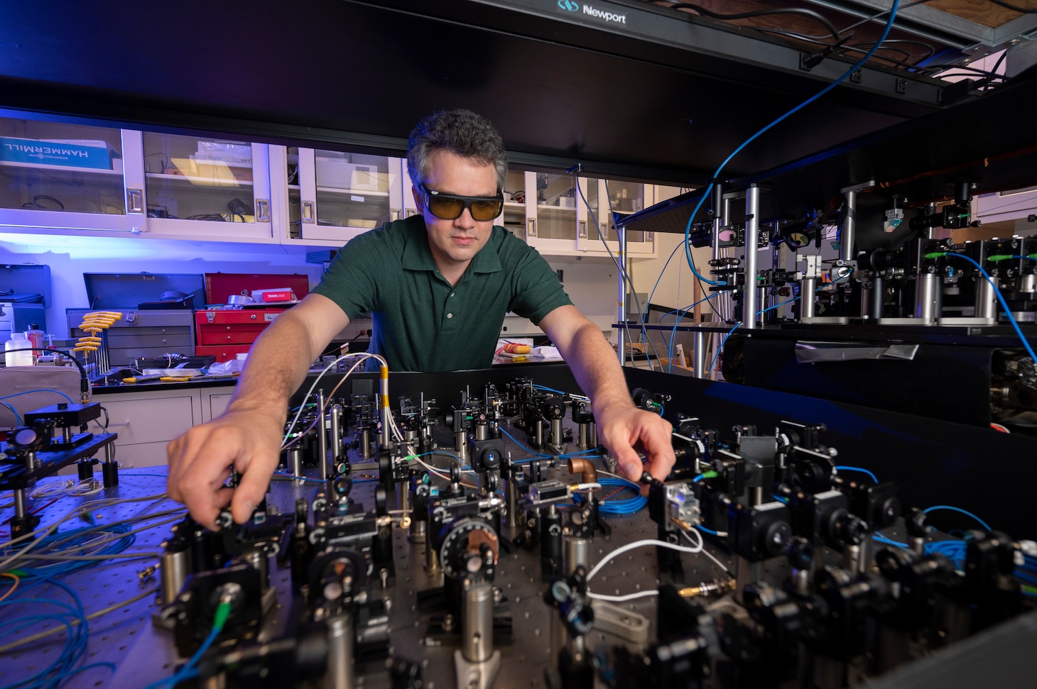 Adam Black, Ph.D., director of the U.S. Naval Research Laboratory’s Quantum Science Institute where NRL scientists are developing foundational quantum technologies that support next-generation navigation, sensing, secure communications and computing for future naval operations. (U.S. Navy photo by Jonathan Steffen)