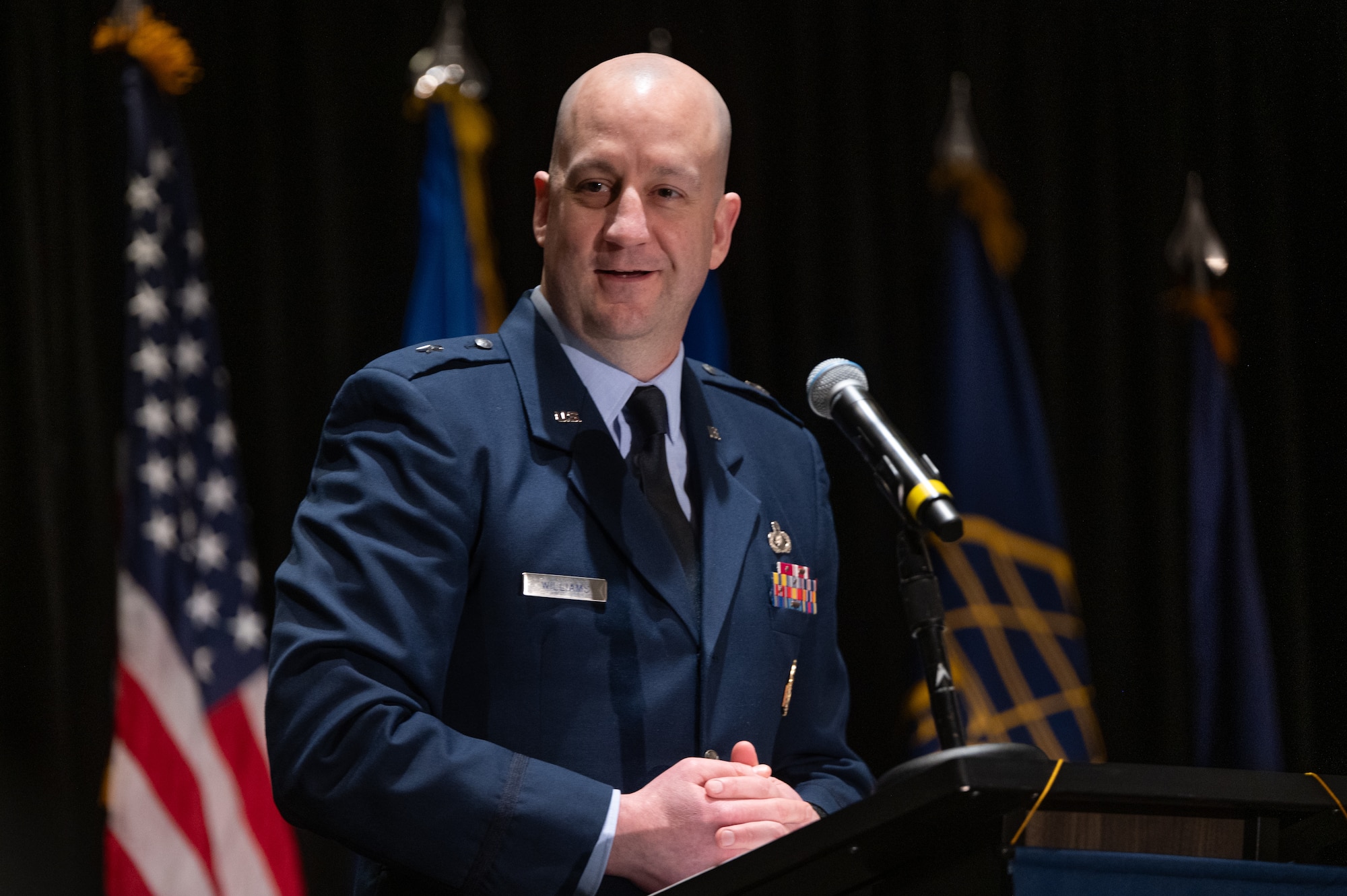 William Bailey, performing the duties of the Assistant Secretary of the Air Force for Acquisition, Technology and Logistics, recently named Brig. Gen. Joshua Williams as the next Department of the Air Force Portfolio Acquisition Executive for Command, Control, Communications and Battle Management effective Aug. 3, 2026.