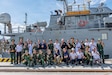 Pacific Friendship 2026 (PF26) and Pacific Partnership 2026 (PP26) leadership and medical personnel, members of the Vietnam People’s Armed Forces, Vietnamese civilian medical professionals, and representatives from the Canadian Armed Forces and German Armed Forces pose for a group photo following a PF26-led mass casualty (MASCAL) drill aboard U.S. Army Runnymede-class landing craft utility ship USAV Paulus Hook (LCU 2033) at Hon La Port in Quang Tri, Vietnam, July 2, 2026.