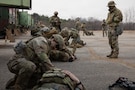 Soldiers from the 560th Medical Company (Ground Ambulance) perform a combat casualty care exercise at Camp Stanley, South Korea, on March 9, 2026. The Dragon Lift exercise evaluates combined medical capacity and interoperability to ensure effective casualty care across the Korean theater. (U.S. Army photo by Spc. Jakaiyah Rumedon.)