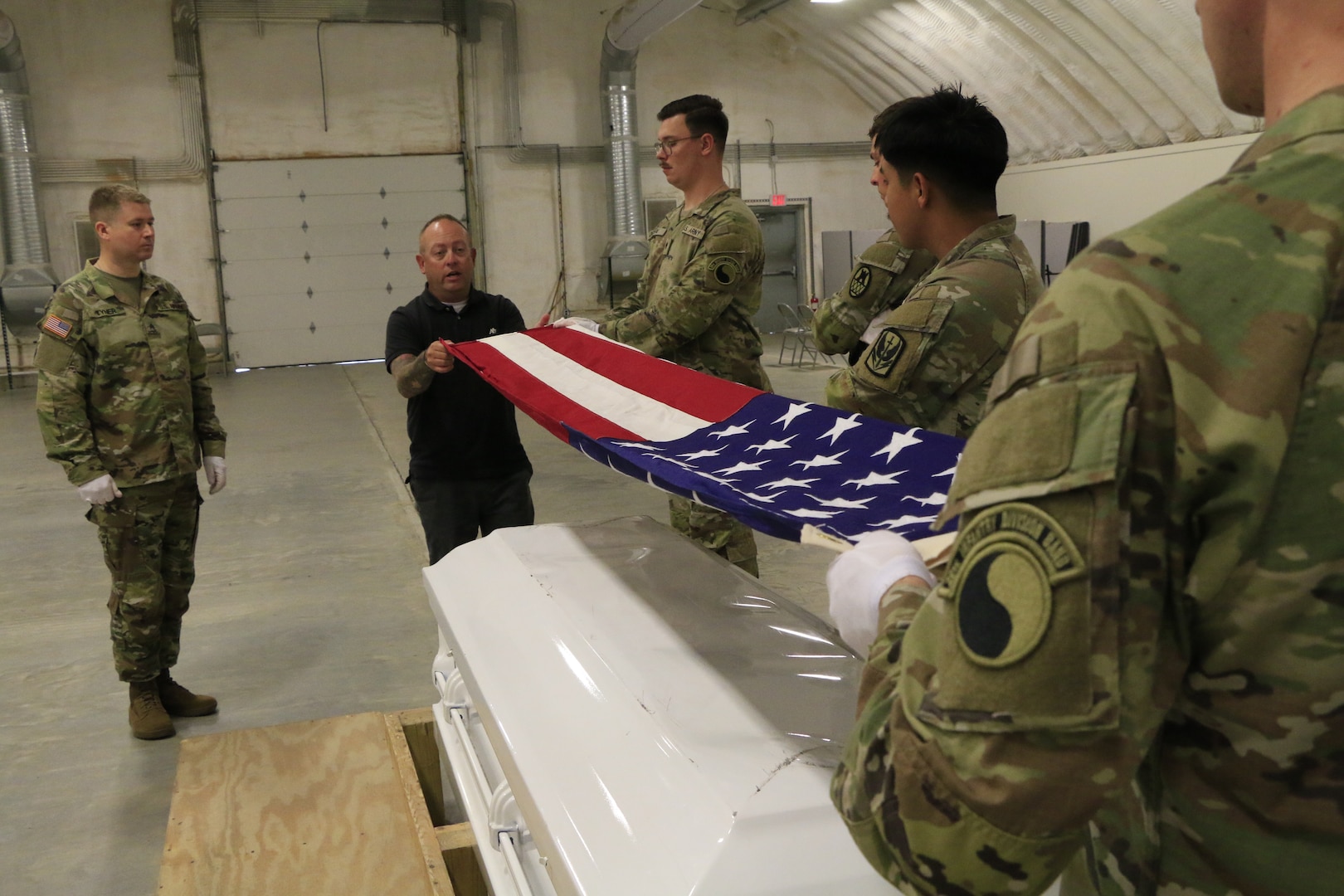 N.C., Va., Soldiers train on military funeral honors basics in Virginia Beach