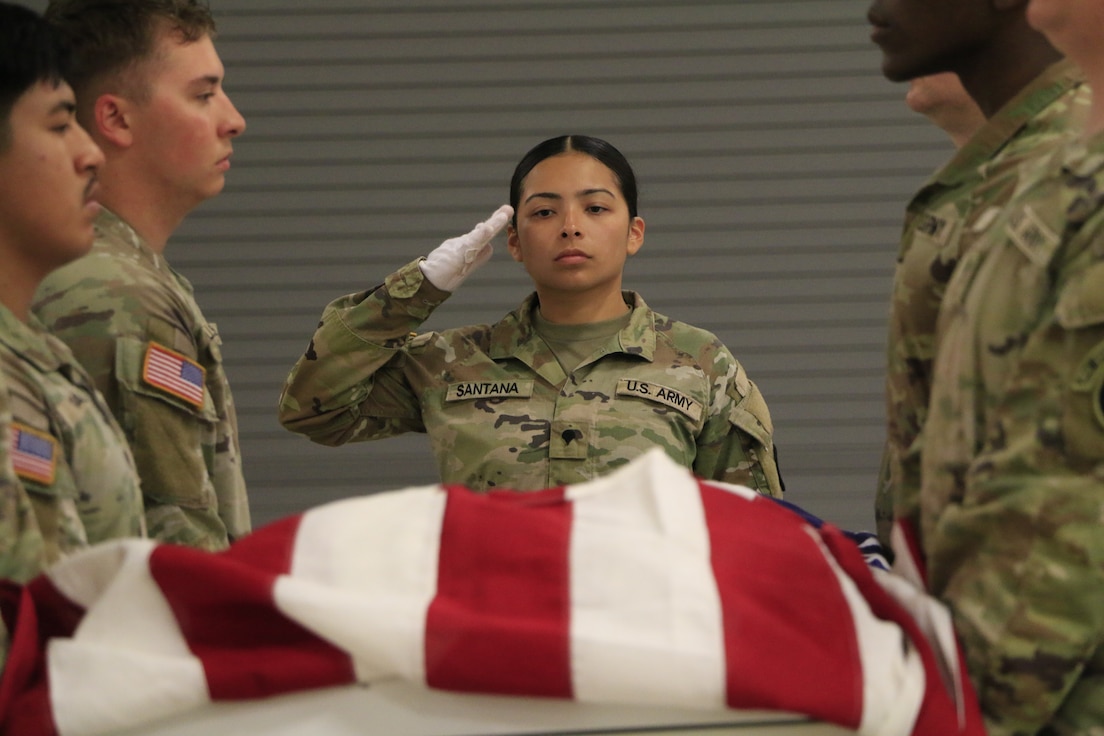 N.C., Va., Soldiers train on military funeral honors basics in Virginia Beach