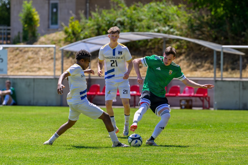 People play soccer.