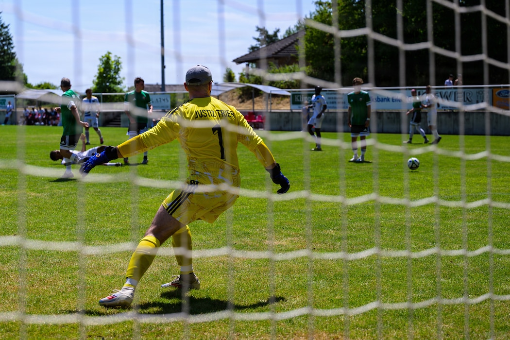 People play soccer.
