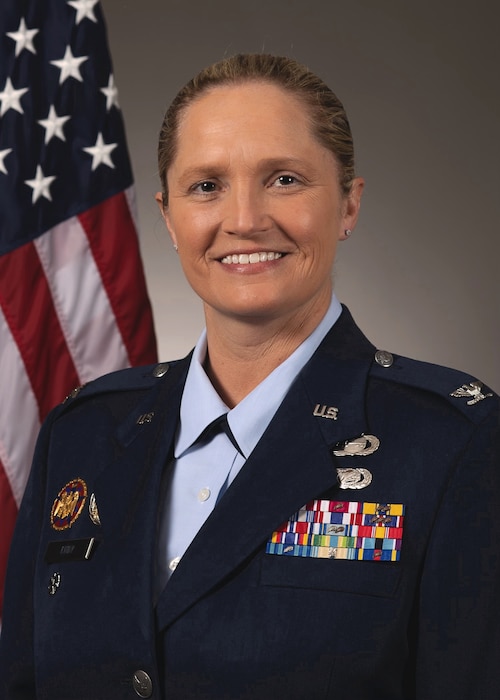 Official portrait of Col. Rebecca N. Rudy, 121st Air Refueling Wing Deputy Commander.