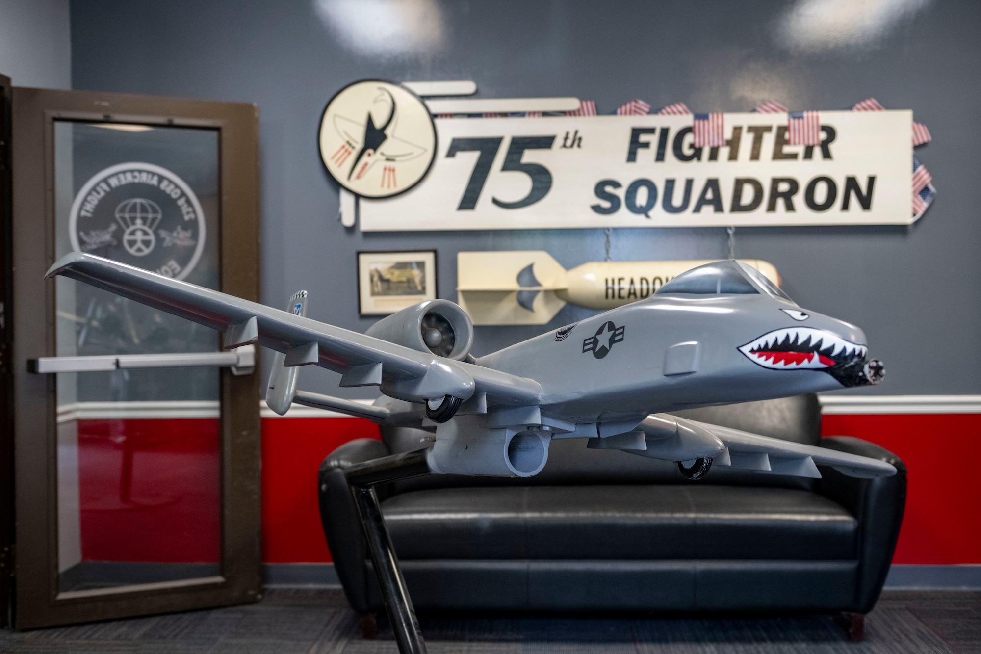 Model of A-10C Thunderbolt II on display