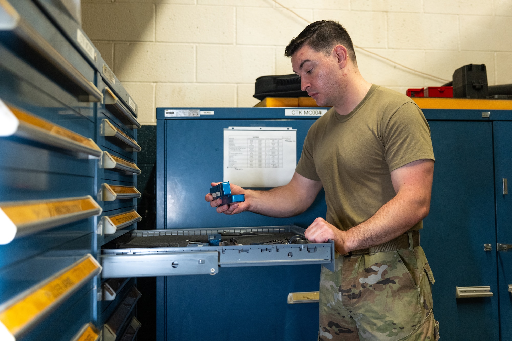 U.S. Air Force Staff Sgt. Kyle Wirth, 375th Logistics Readiness Squadron fleet management and analysis journeyman
