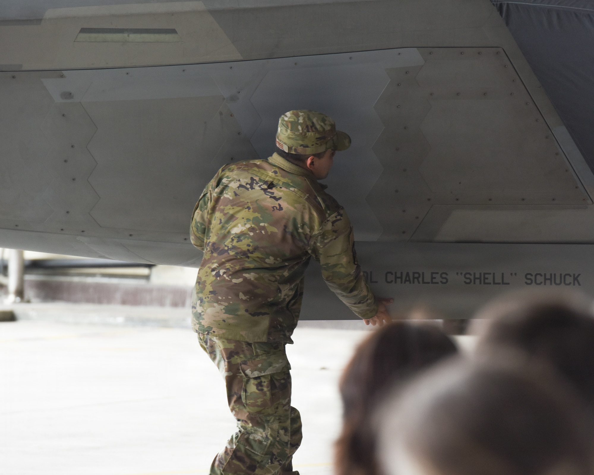 Arctic warriors, civic leaders from surrounding communities, family and friends were present for the ceremony to bid farewell to Col. Charles Schuck and to welcome Col. David Deptula and his family to Alaska.