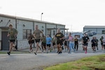 U.S. Army National Guard Soldiers and civilian participants take part in the 108th Warrant Officer Birthday 5K at Clay National Guard Center in Marietta, Georgia, July 11, 2026. Warrant officers gather annually to commemorate Congress establishing the rank and grade of warrant officer in 1918. Serving in 17 branches and more than 60 specialties, warrant officers lead in combat, train future leaders and provide technical expertise across the force. The warrant officer cohort remains committed to mentorship and lifelong professional growth. (U.S. Army National Guard photo by Sgt. Cameron Boyd)