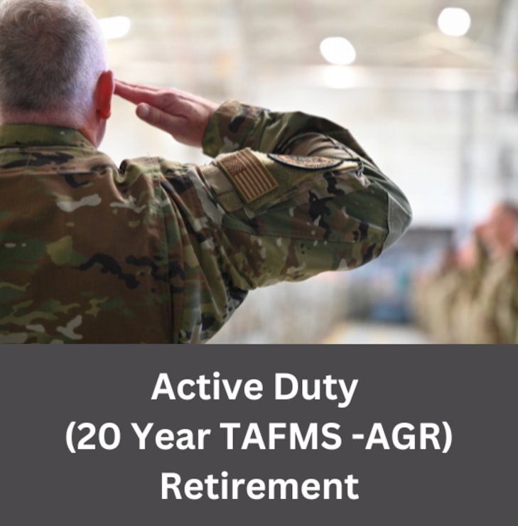 •	Airmen who complete 20 years of Active Duty service (accumulated 7,200 Active Duty points) are eligible for an Active Duty retirement.