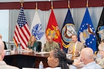 meeting at table