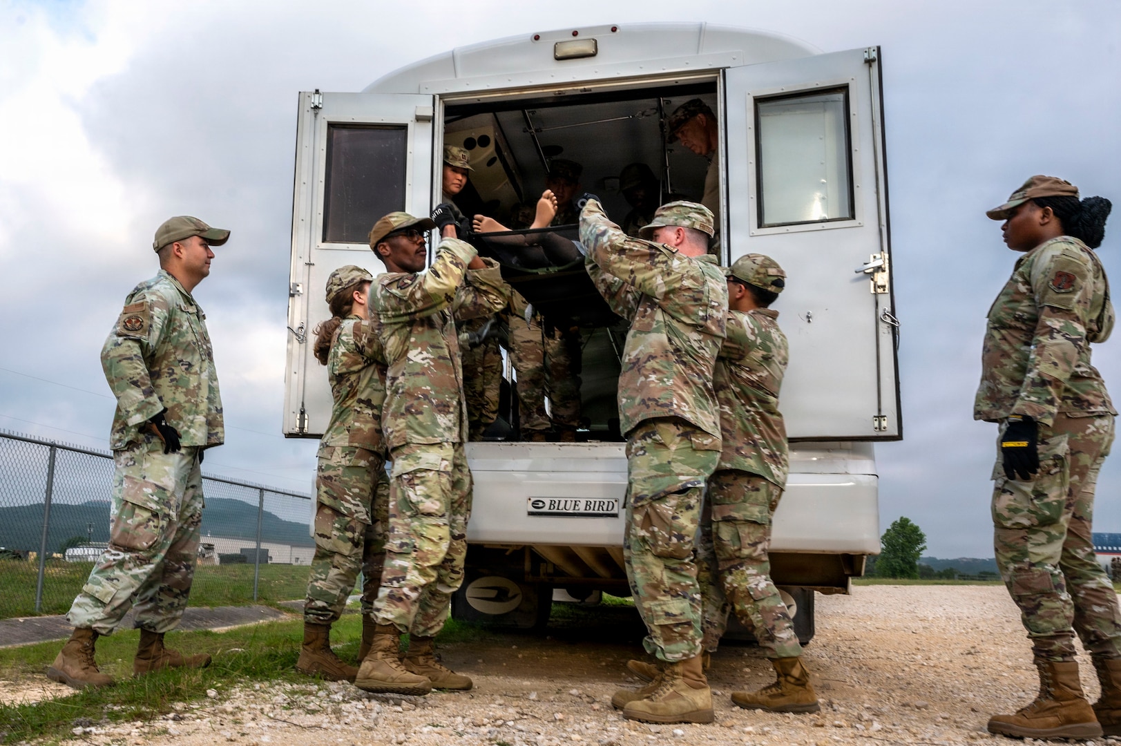 Airman train for patient transport operations
