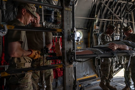 Airman train for patient transport operations