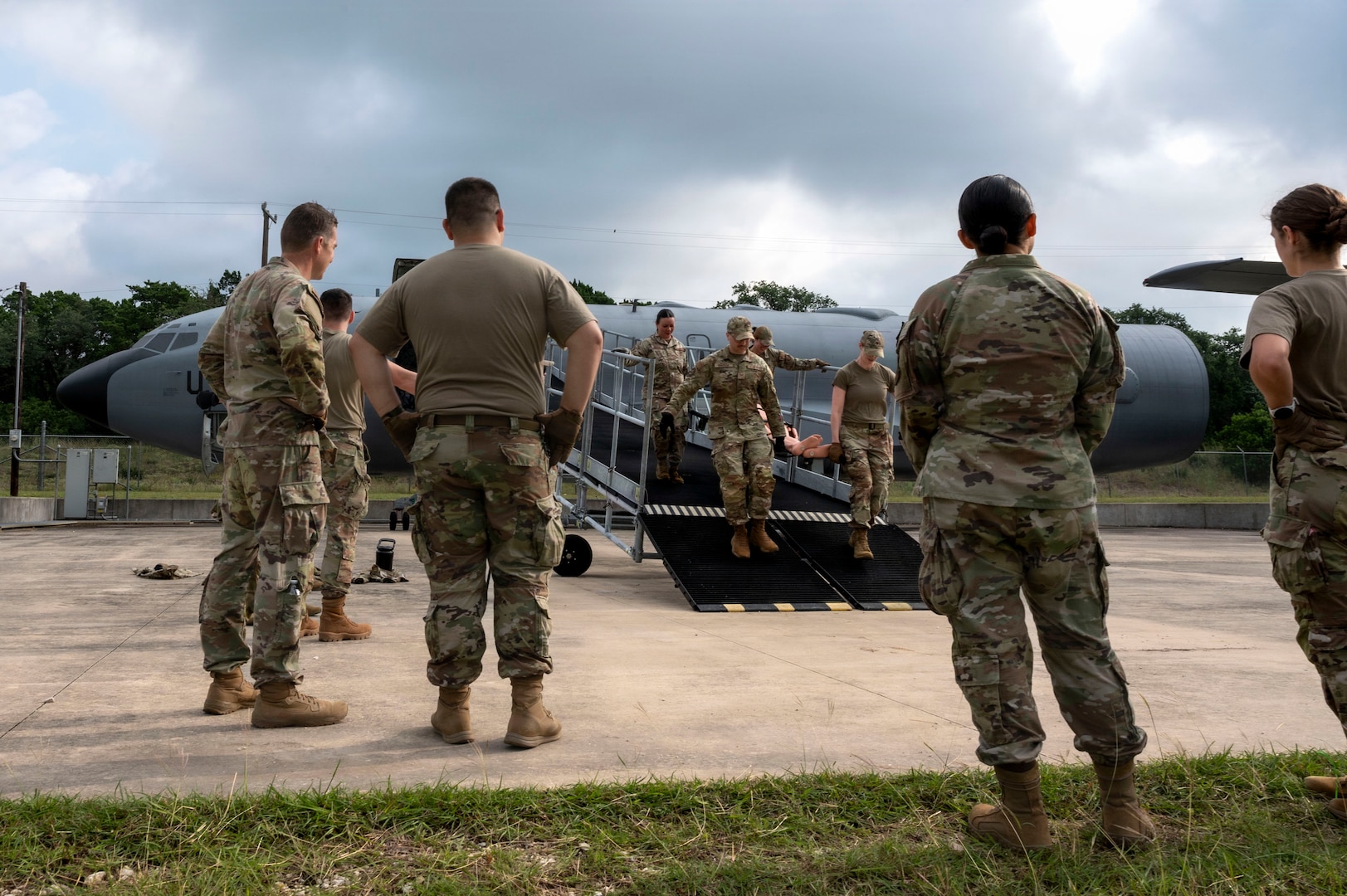 Airman train for patient transport operations