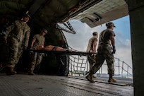 Airman train for patient transport operations