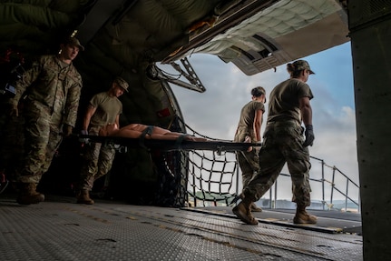 Airman train for patient transport operations