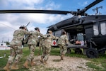 Airman train for patient transport operations