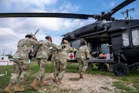 Airman train for patient transport operations