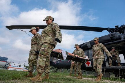 Airman train for patient transport operations