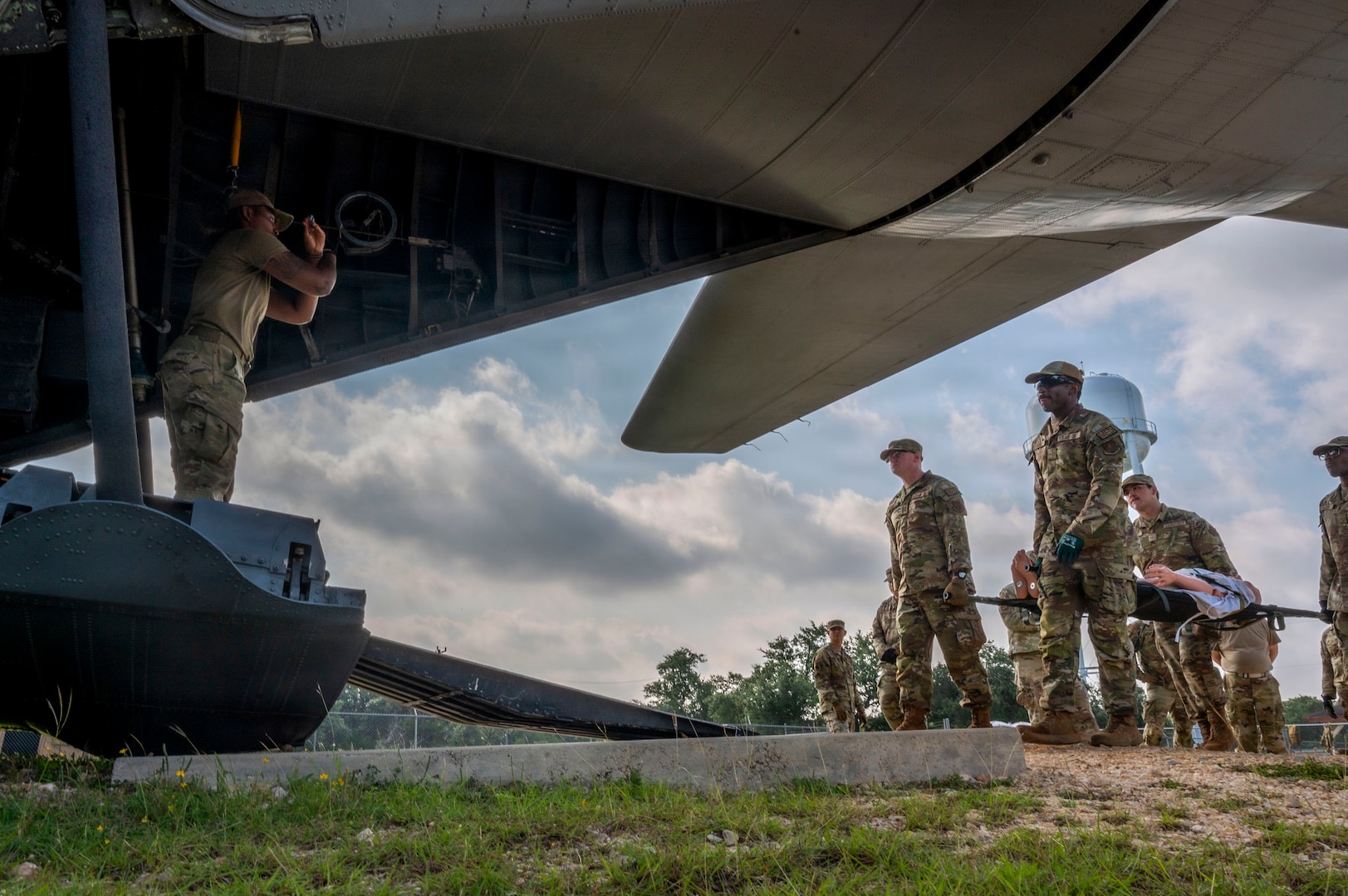 Airman train for patient transport operations