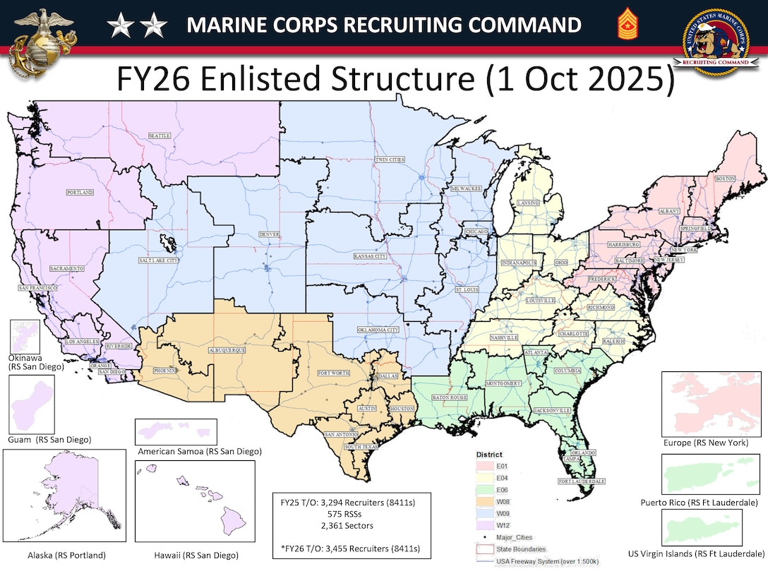 FY26 Enlisted Structure Map