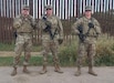 U.S. Army Soldiers with the 252nd Engineer Company, assigned to the 130th Maneuver Enhancement Brigade, assigned to Joint Task Force-Southern Border, or JTF-SB, in support of Operation Ardent Vanguard, pose for a photo in Rio Grande Valley, Texas, July 9, 2026, after assisting a driver following a single-vehicle rollover during a routine patrol. The Soldiers provided immediate assistance until local authorities arrived. U.S. Northern Command is working side-by-side with the Department of Homeland Security and the U.S. Customs and Border Protection within narrowly defined authorities to provide unique military capabilities to protect the territorial integrity of the U.S. southern border. Courtesy photo.