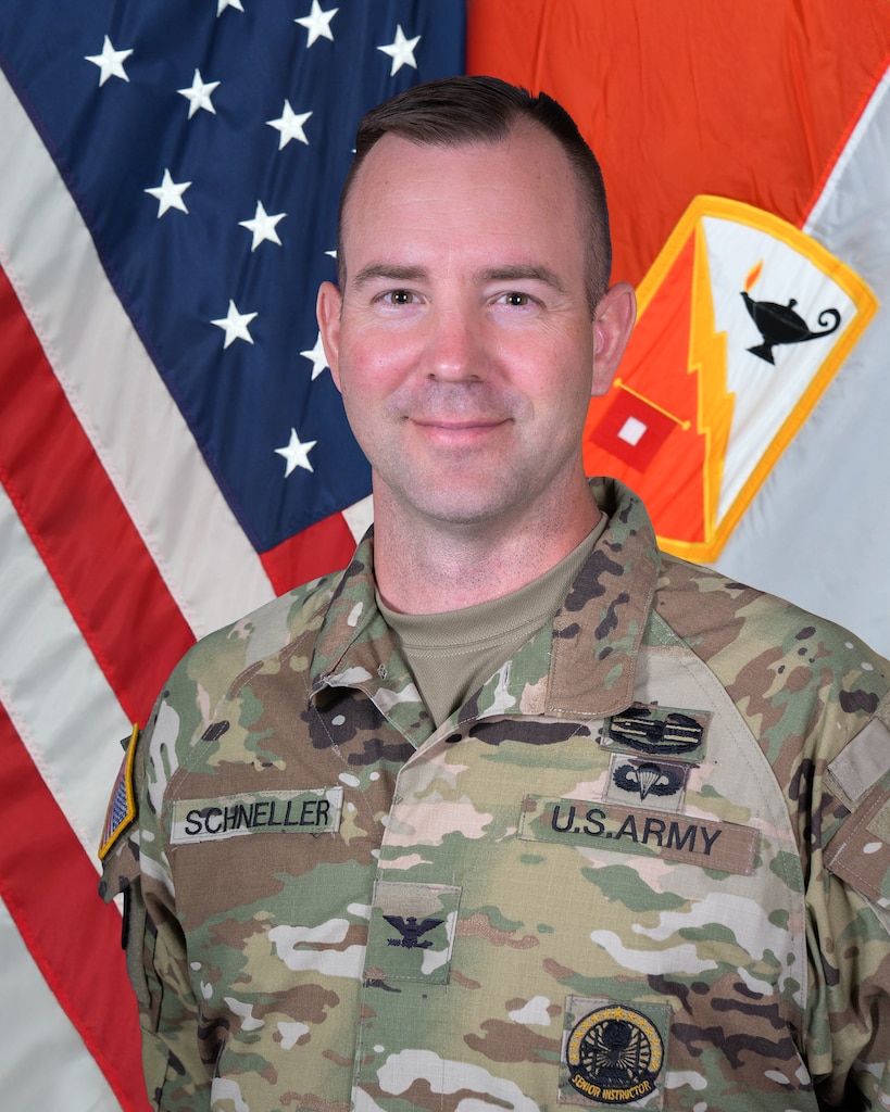 COL Benjamin A. Schneller, Commander, 15th Signal Brigade, head and shoulders photo