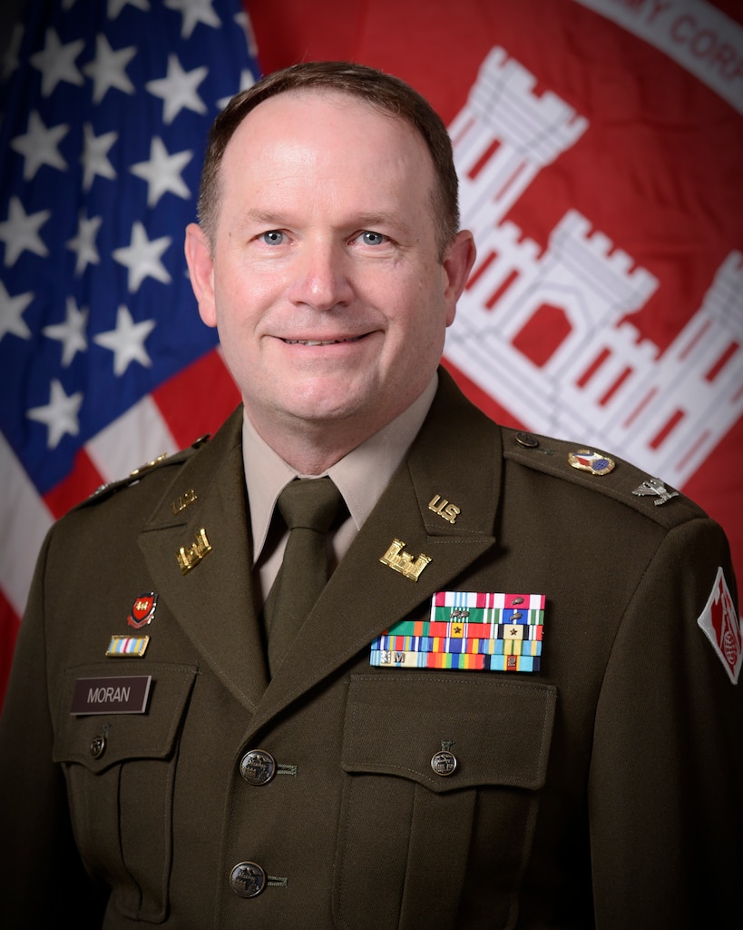 Col. John Moran, Commander Louisville District official photo