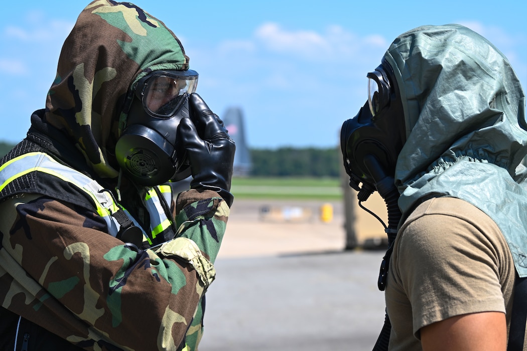 Airman working on aircrew flight equipment.