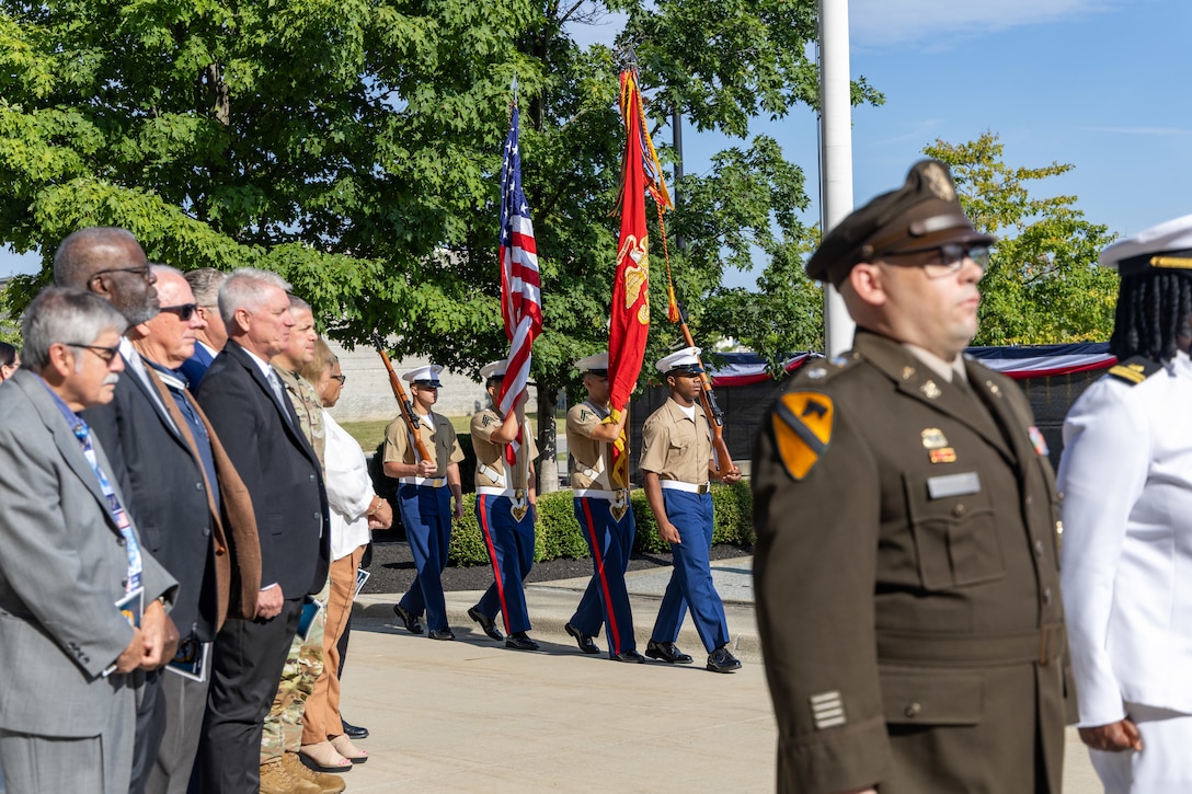 A color guard.