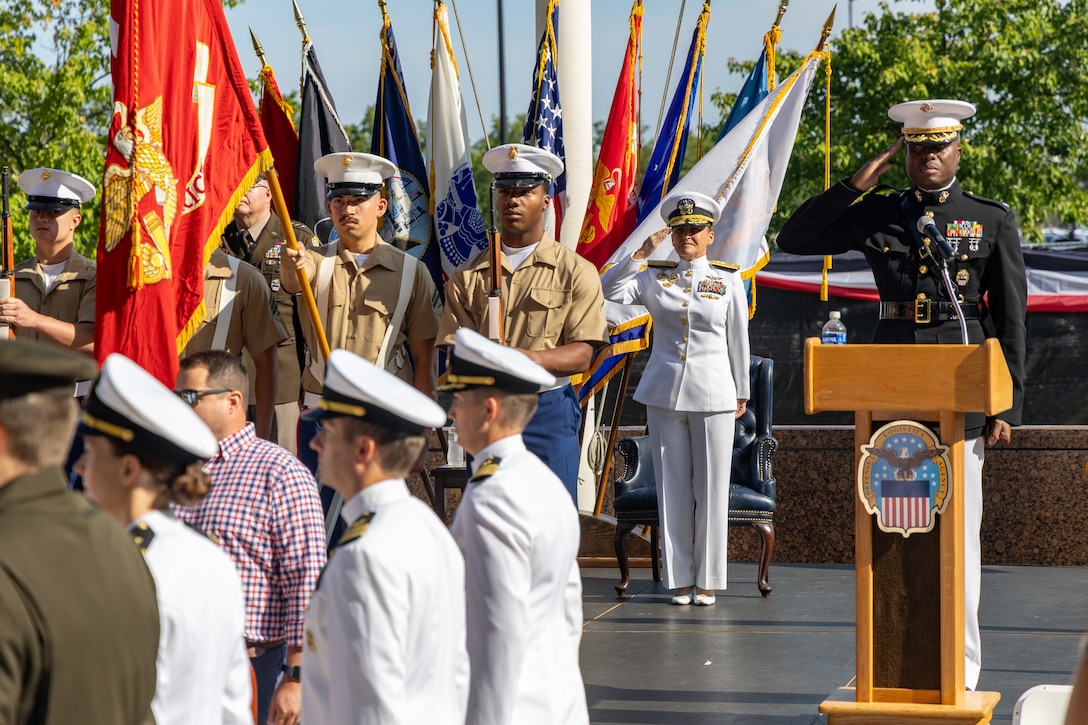 A color guard.