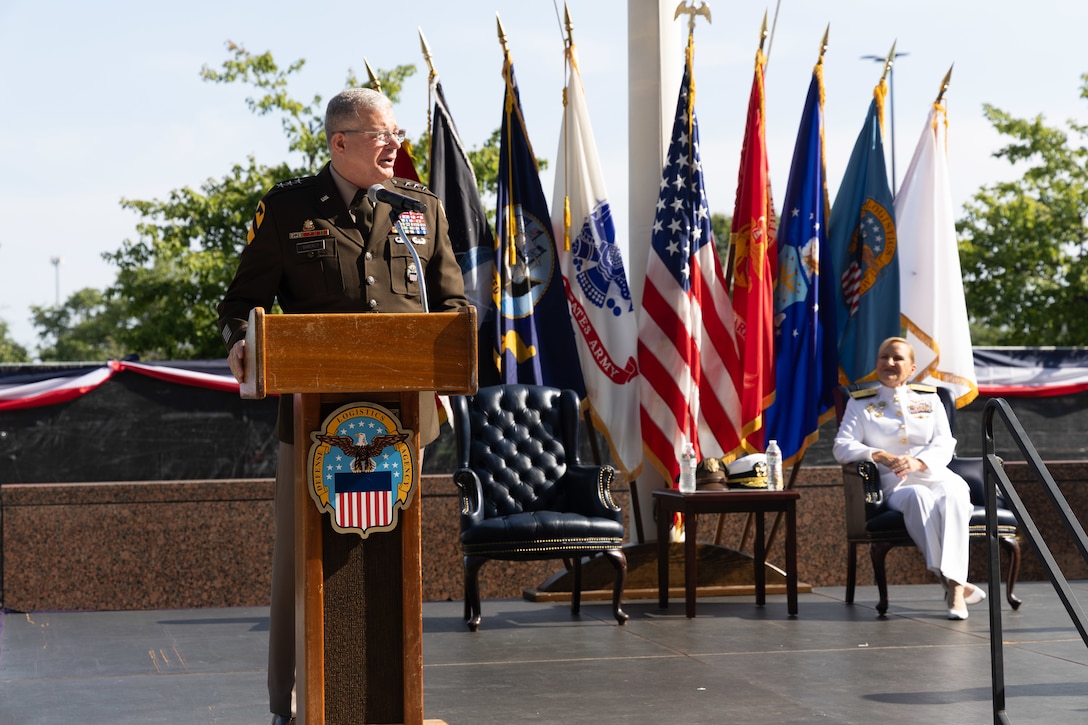 An Army general speaks.