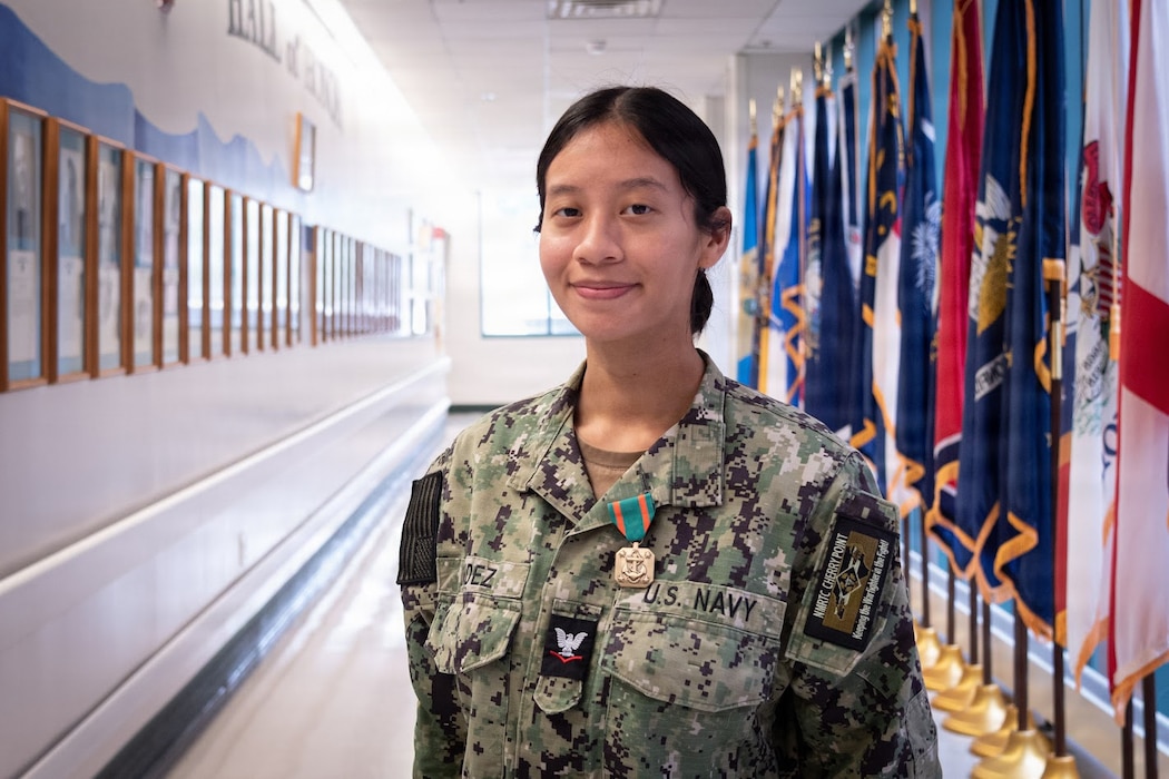 Hospital Corpsman Third Class Zalette Mendez serves on the Readiness Team at Navy Medicine Readiness and Training Command Cherry Point.  Mendez was recently awarded the Navy and Marine Corps Achievement Medal for her accomplishments while serving at Navy Medicine Readiness and Training Unit Meridian, Mississippi.

Mendez and her team conduct flight physicals, separations, periodic health assessments, hearing tests, vision exams and other screenings for active-duty service members stationed at MCAS Cherry Point.  The tests and evaluations ensure fitness for duty and deployability to training and overseas operations.