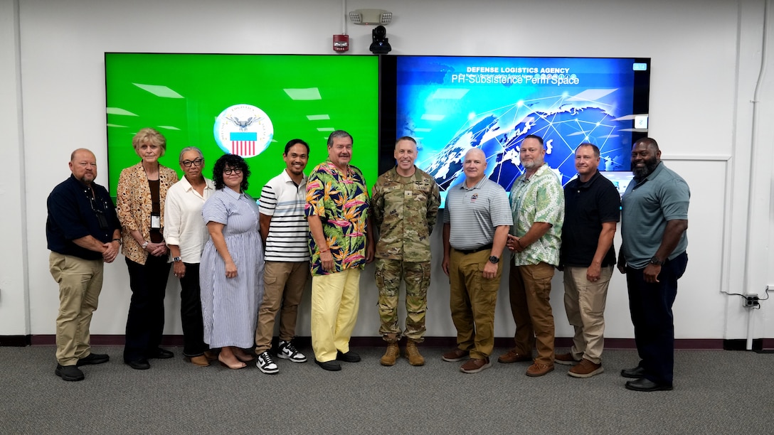 Subsistence Field Reps stand with DLA Troop Support Commander Army Brig. Gen. Sean P. Kelly. The field reps attended their three-day summit in Philadelphia exchanging strategy in support of the warfighters.  
Photo Credit  Ed Maldonado