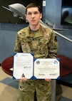 U.S. Air Force Airman 1st Class Ty Bishop, an Arkansas National Guard 123rd Intelligence Squadron Signals Intelligence analyst serving in the 188th Intelligence, Surveillance and Reconnaissance Group, graduated with a perfect score from the 1N2X1 technical training at Goodfellow Air Force Base, San Angelo, Texas, July 10, 2026.
